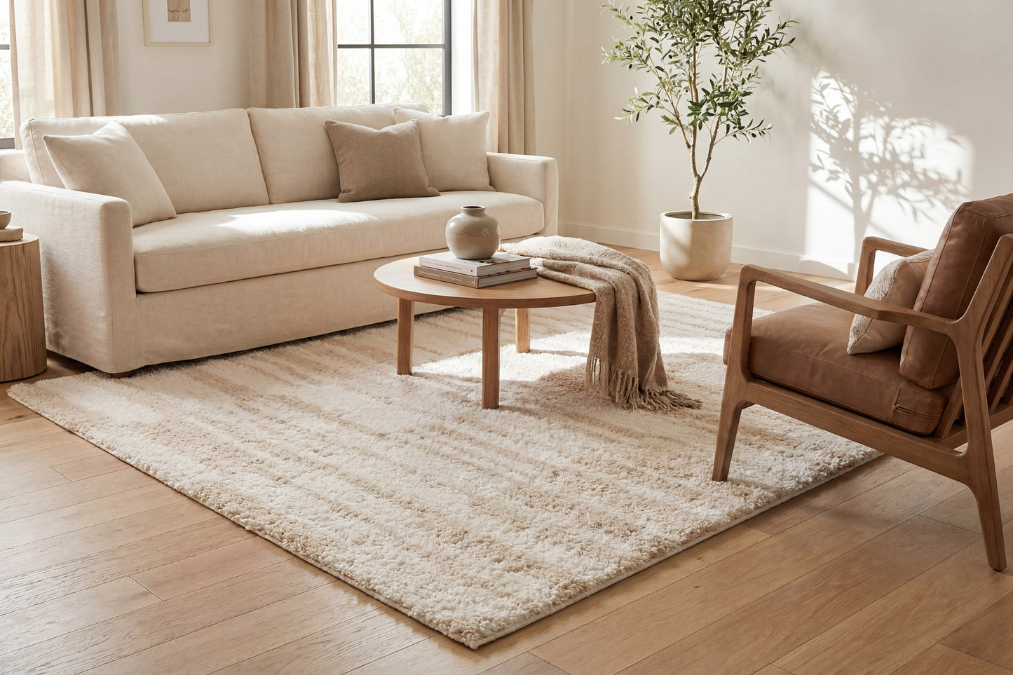 Haven 19592-180 Ivory/Beige Area Rug