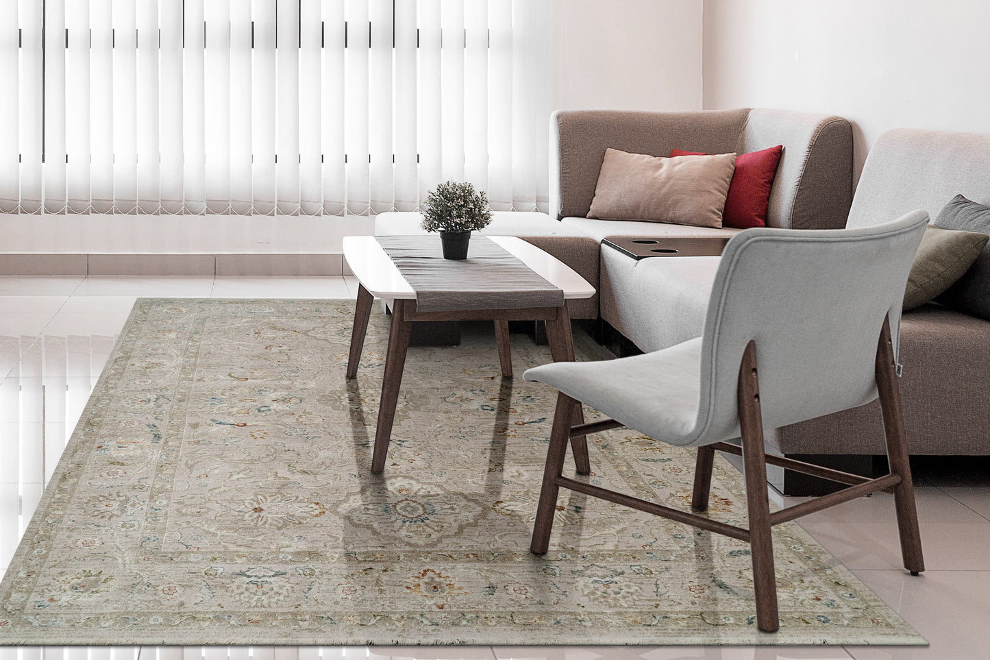 Hudson 1450-800 Beige Area Rug