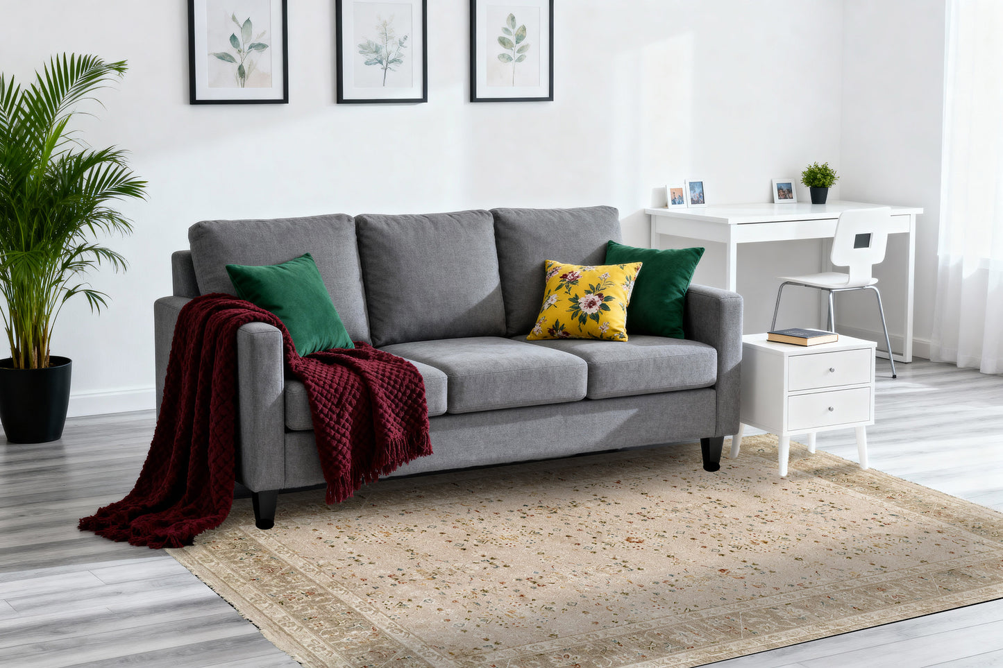 Hudson 1451-880 Beige/Dark Beige Area Rug