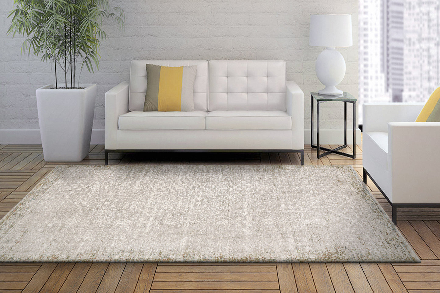 Hudson 1460-810 Beige/Cream Area Rug