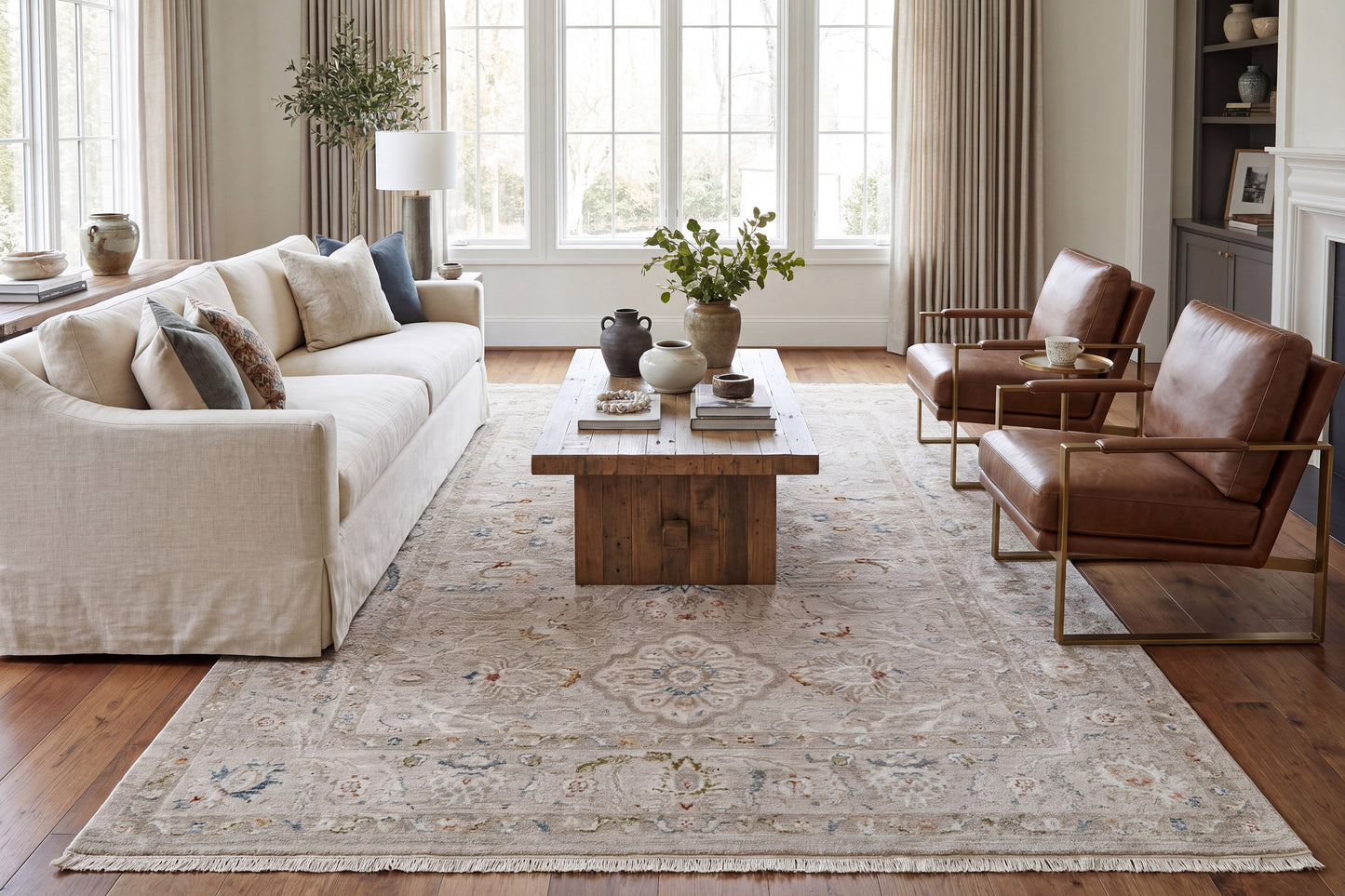 Hudson 1450-800 Beige Area Rug
