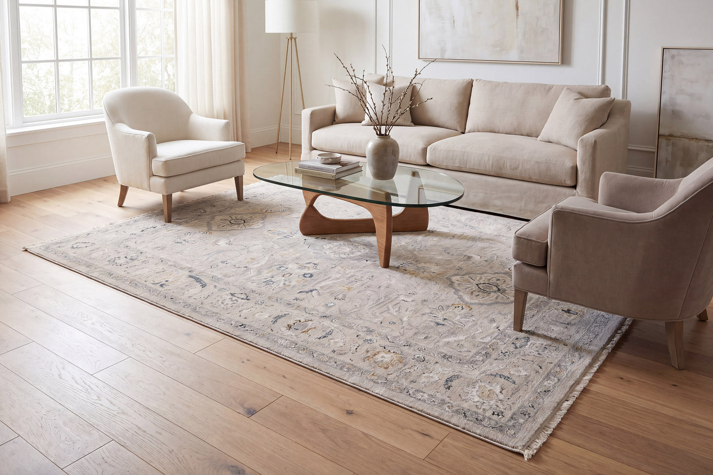 Hudson 1450-810 Beige/Ivory Area Rug