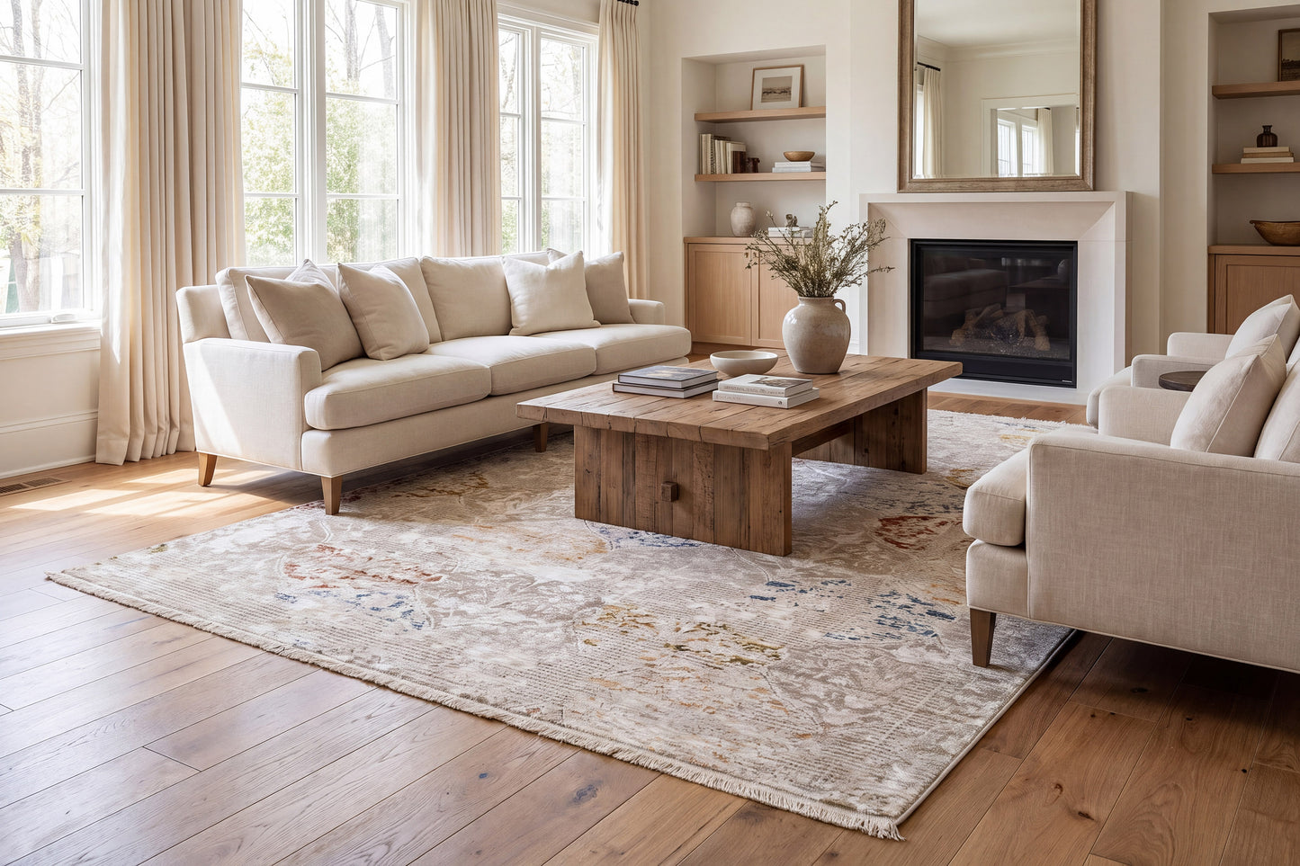 Hudson 1452-899 Beige/Multi Area Rug
