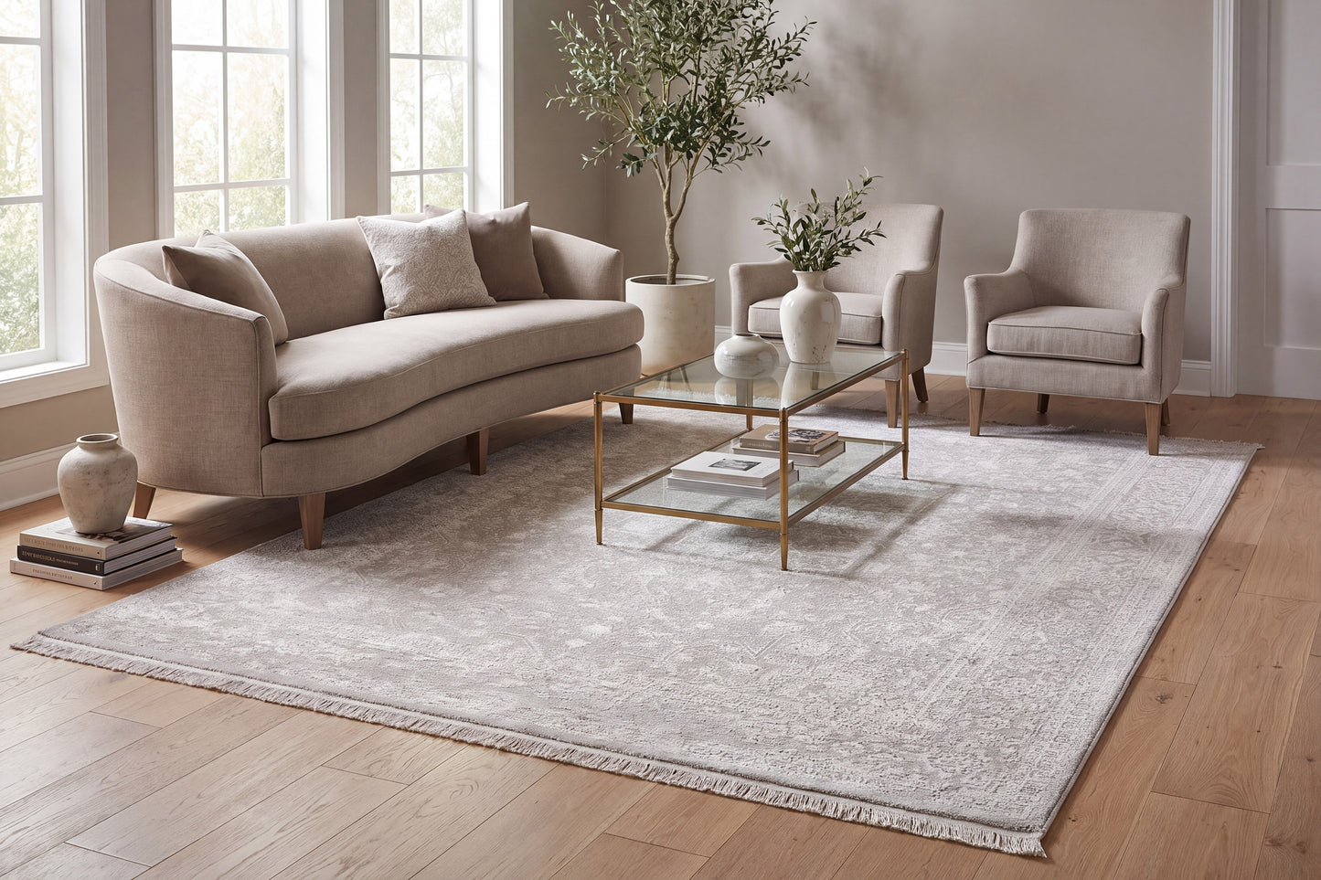Hudson 1459-810 Beige/Cream Area Rug