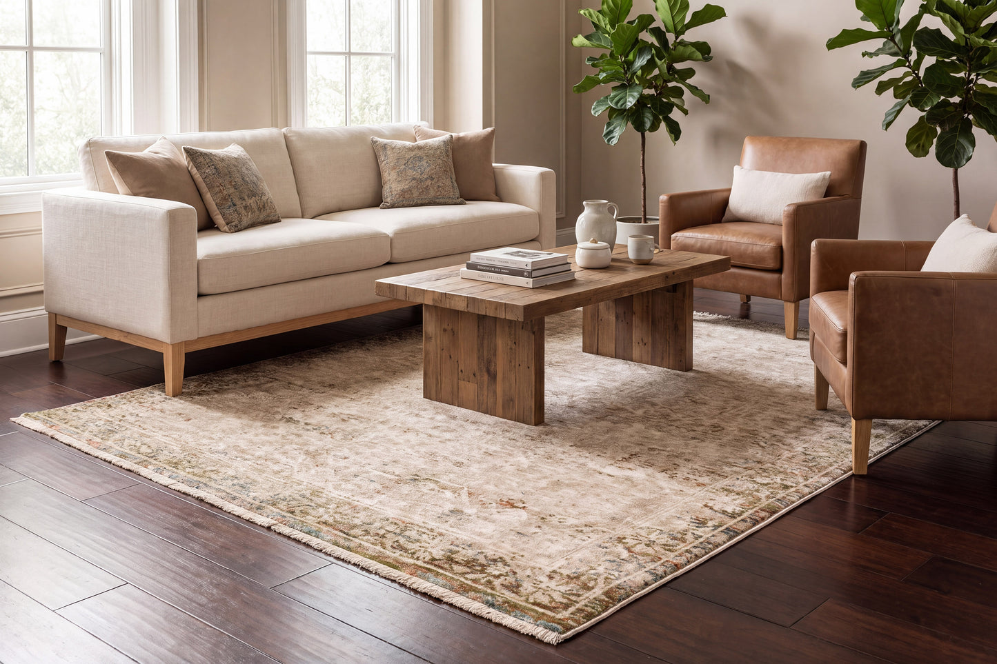 Hudson 1460-810 Beige/Cream Area Rug