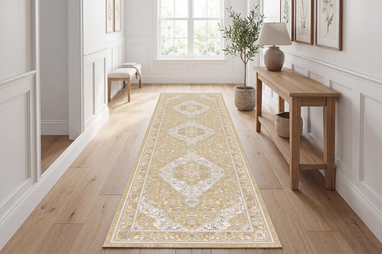 Hudson 1479-710 Gold/Cream Area Rug