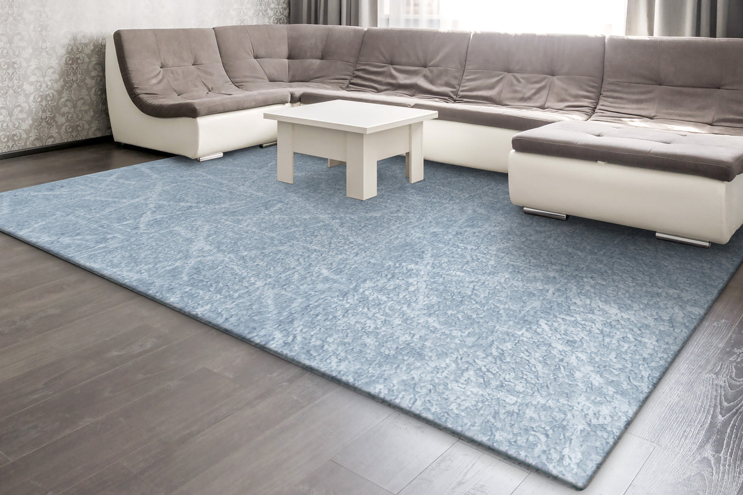 Jasmine Shaggy 3260-500 Blue Area Rug