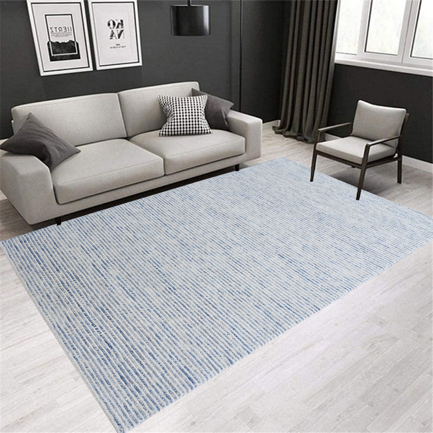 Jax 18990-150 Ivory/Denim Area Rug