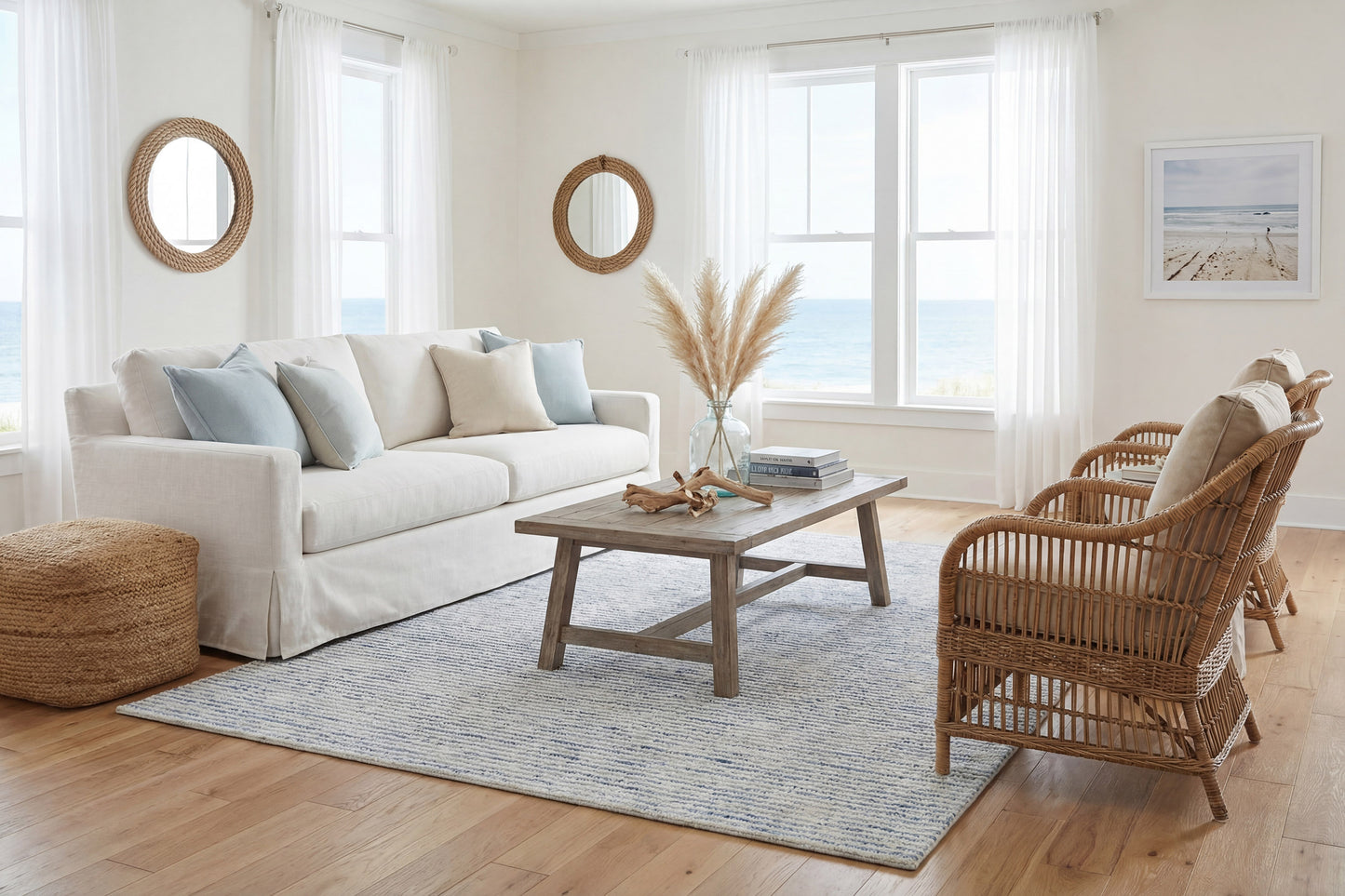 Jax 18990-150 Ivory/Denim Area Rug