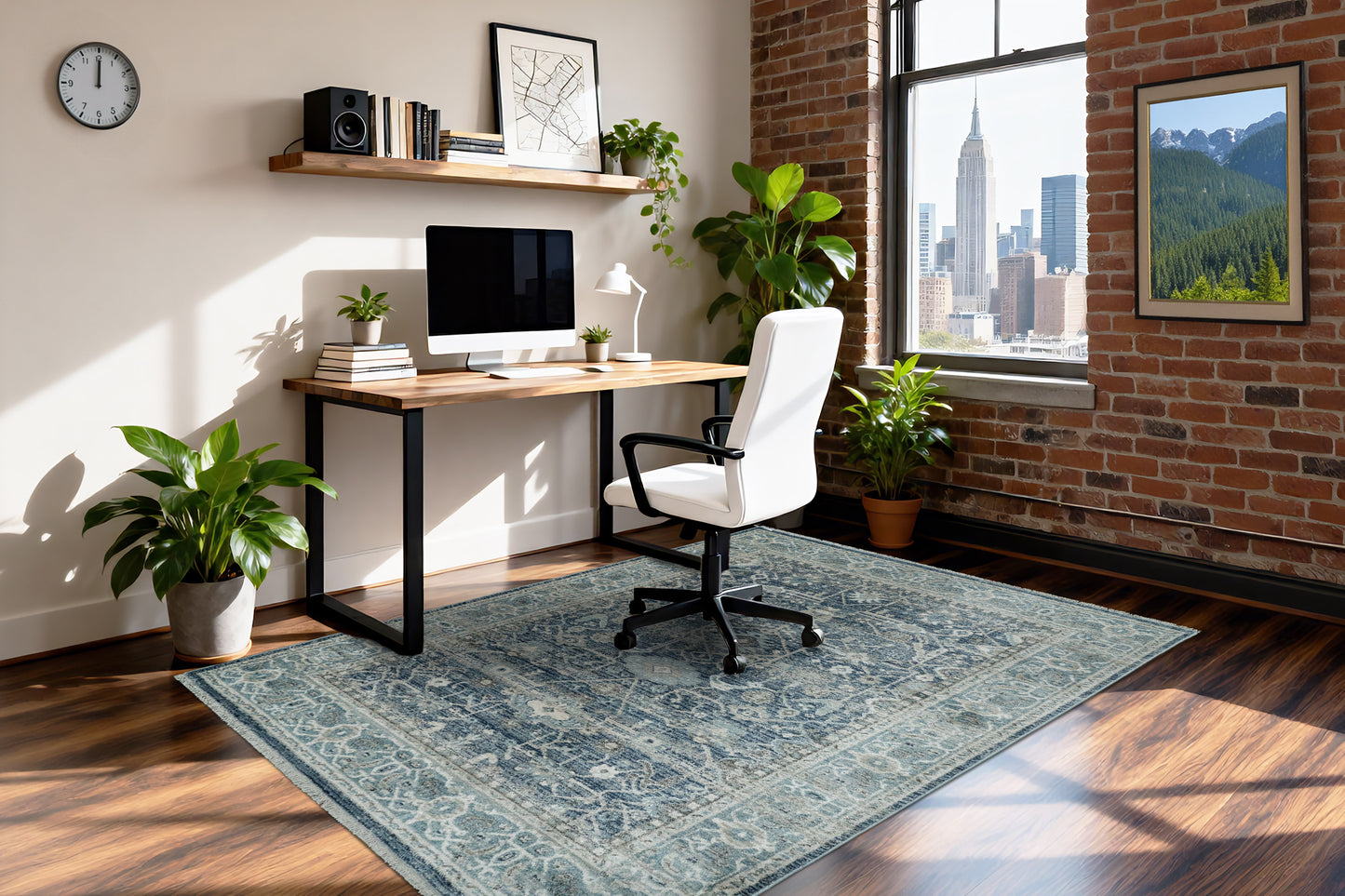 Adorn 550-6881 Blue Area Rug