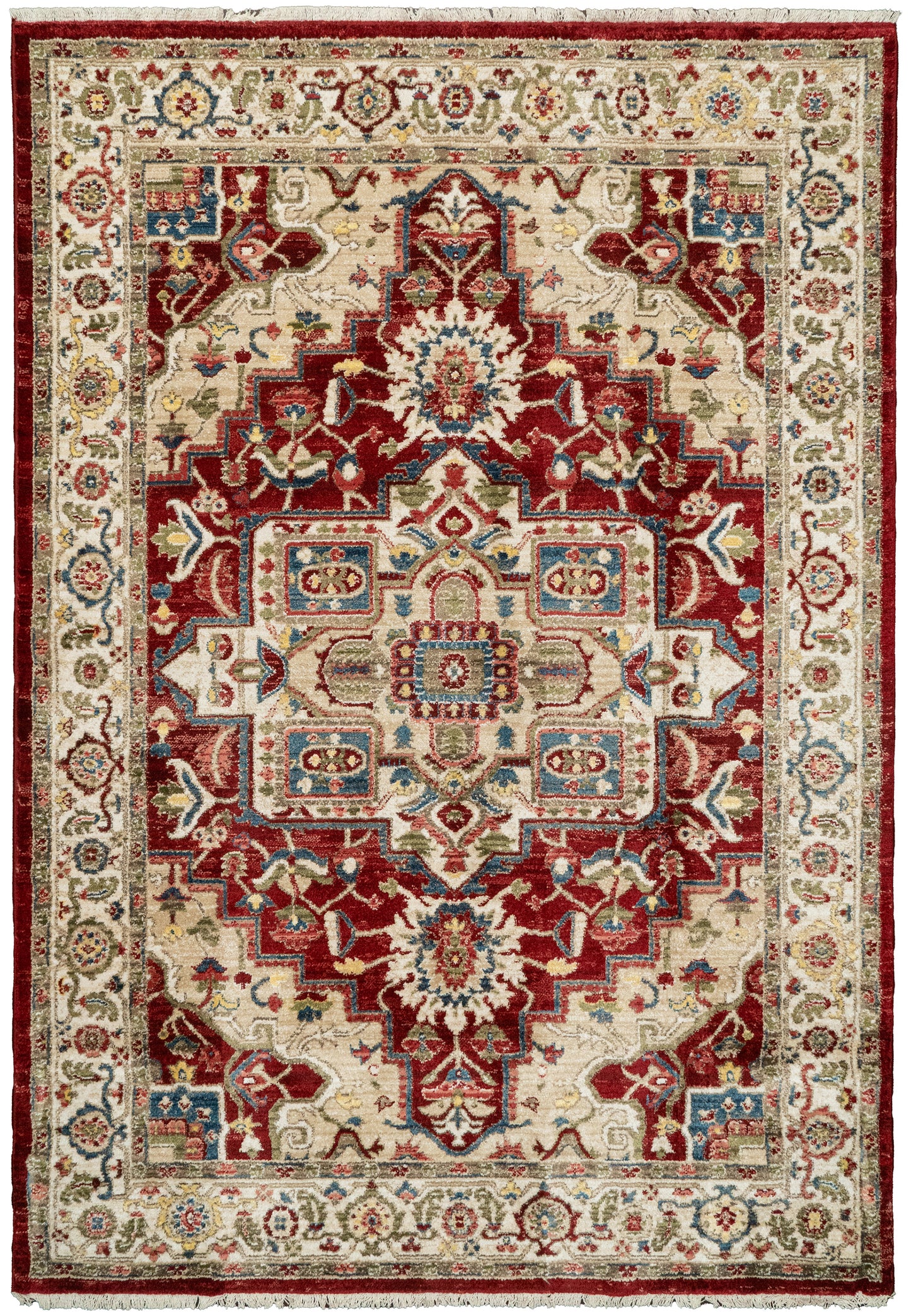 Adorn 130-6882 Ivory/Red Area Rug