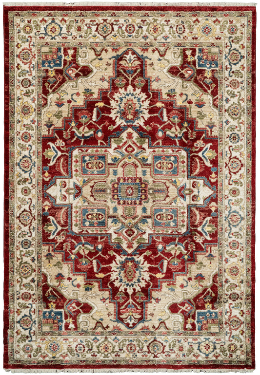 Adorn 130-6882 Ivory/Red Area Rug