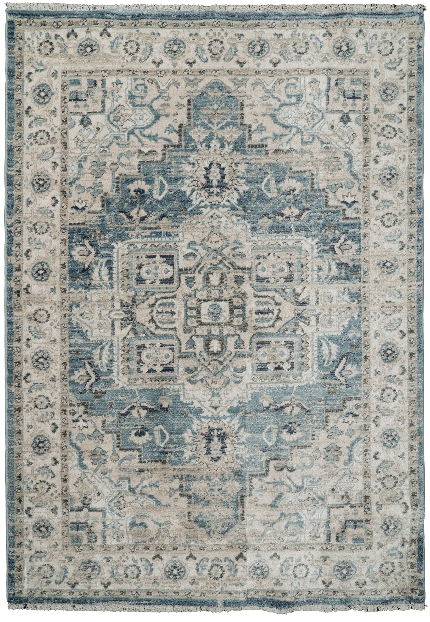 Adorn 500-6882 Light Blue/Cream Area Rug