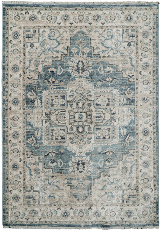Adorn 500-6882 Light Blue/Cream Area Rug