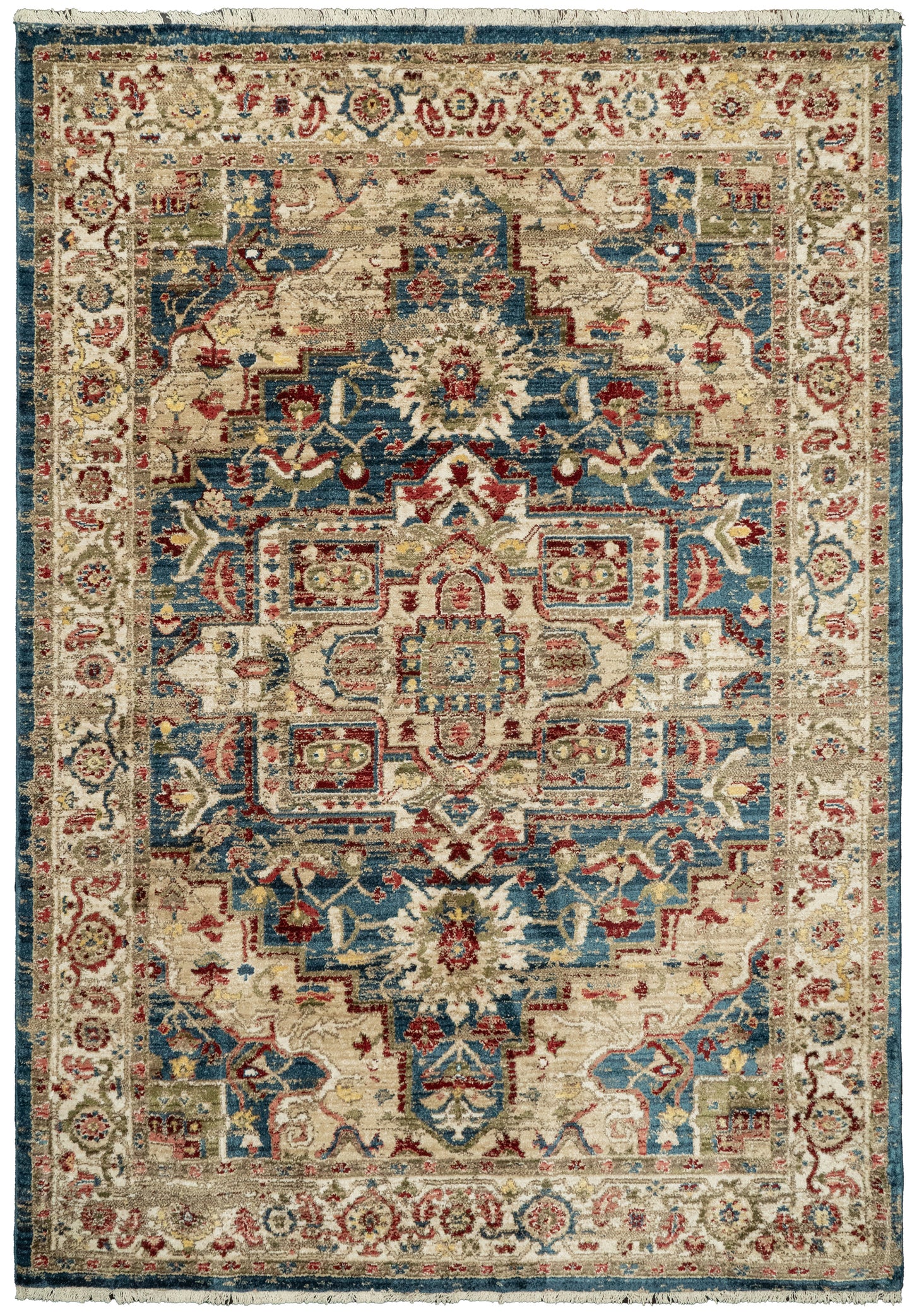 Adorn 530-6882 Navy/Red Area Rug