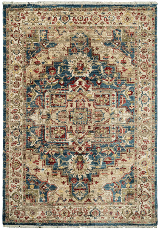 Adorn 530-6882 Navy/Red Area Rug