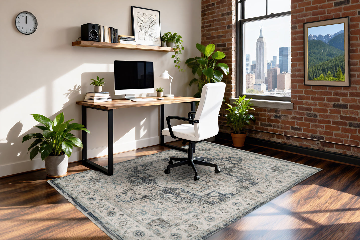 Adorn 590-6882 Blue/Cream Area Rug