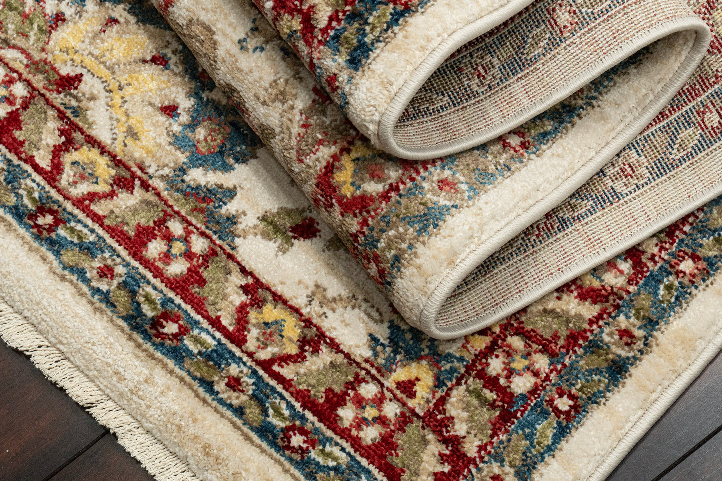 Adorn 130-6883 Ivory/Red Area Rug