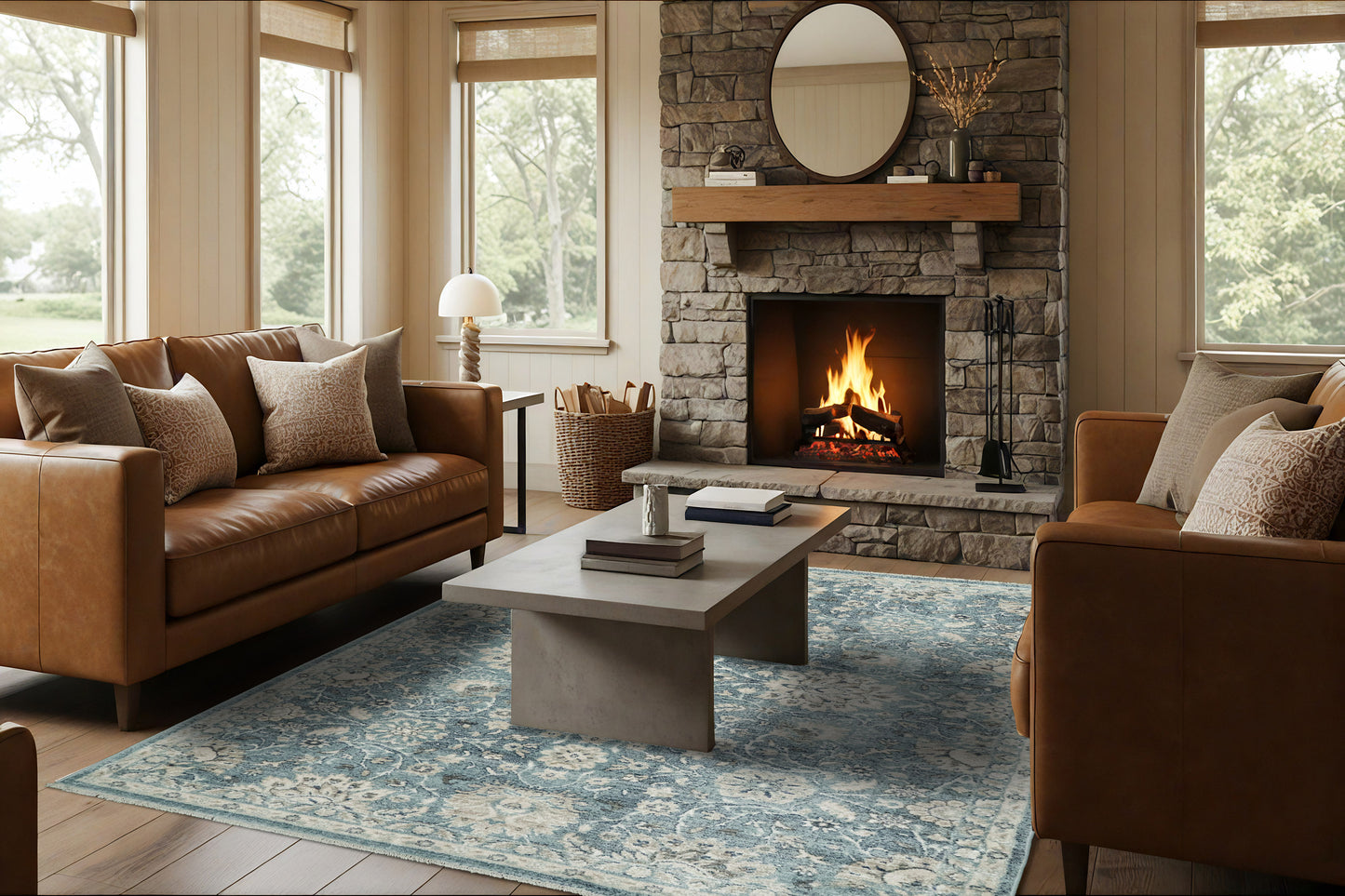 Adorn 500-6883 Light Blue Area Rug