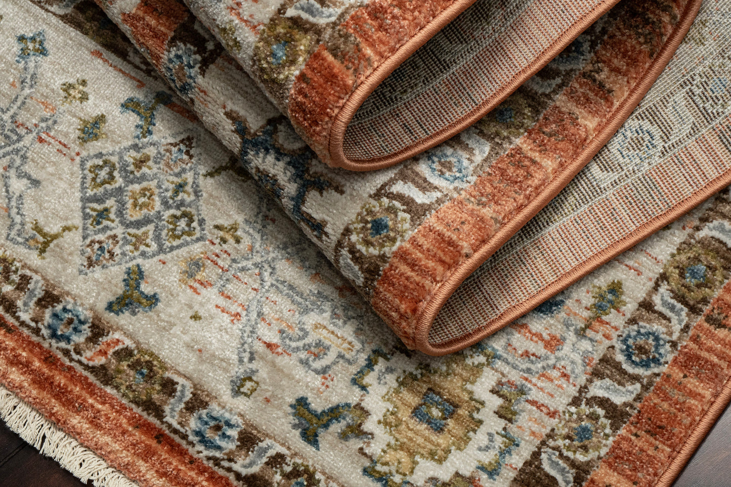 Adorn 619-6885 Rust/Ivory/Multi Area Rug