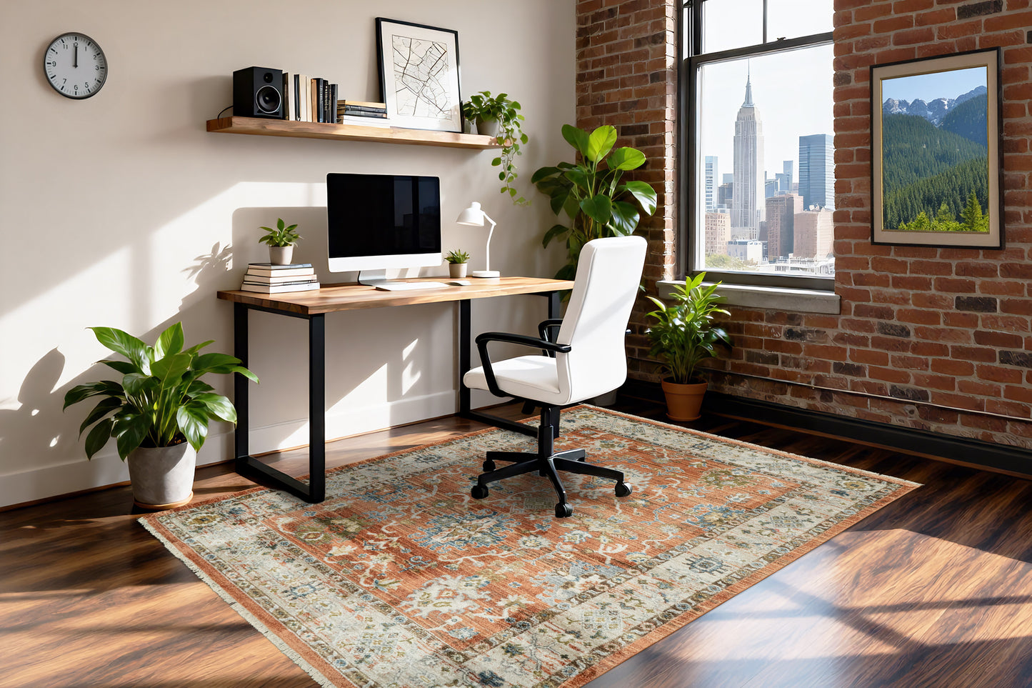 Adorn 619-6885 Rust/Ivory/Multi Area Rug