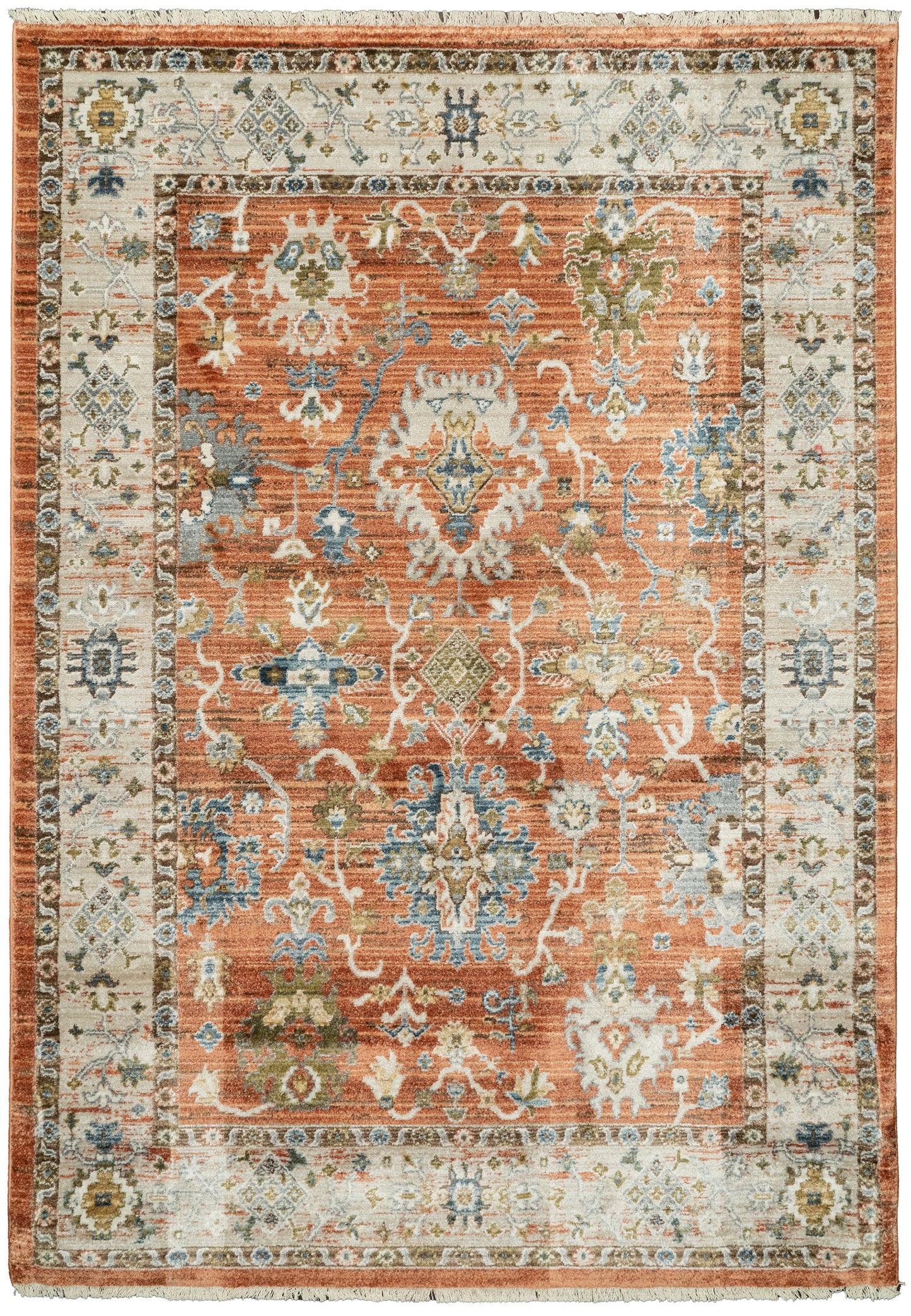 Adorn 619-6885 Rust/Ivory/Multi Area Rug