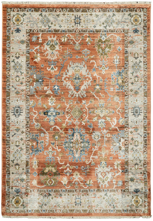Adorn 619-6885 Rust/Ivory/Multi Area Rug
