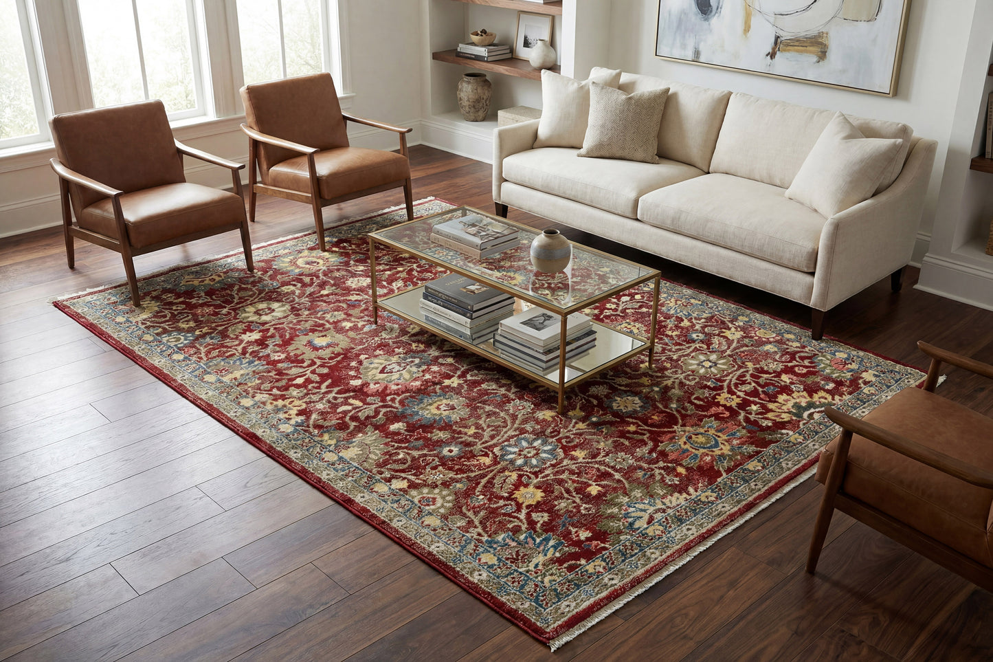 Adorn 300-6883 Red Area Rug