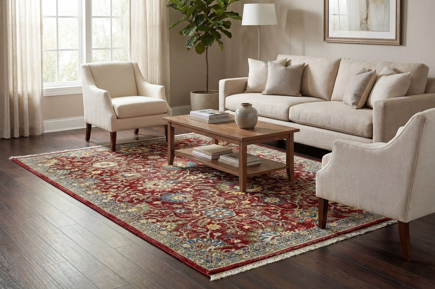 Adorn 300-6883 Red Area Rug