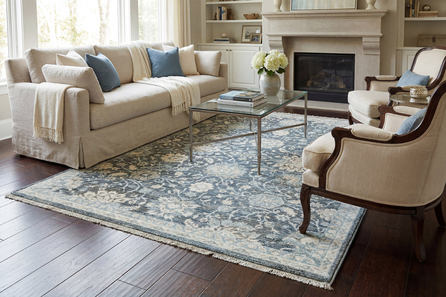 Adorn 550-6883 Blue Area Rug