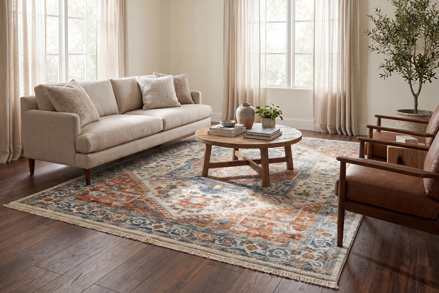 Adorn 899-6887 Beige/Multi Area Rug