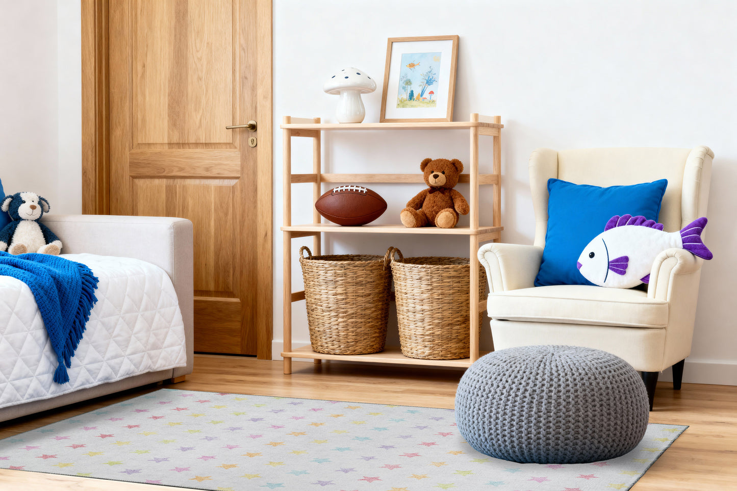 Kidz 8084-199 Ivory/Multi Area Rug