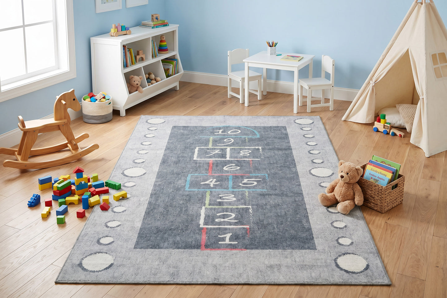 Kidz 8083-909 Grey/Multi Area Rug