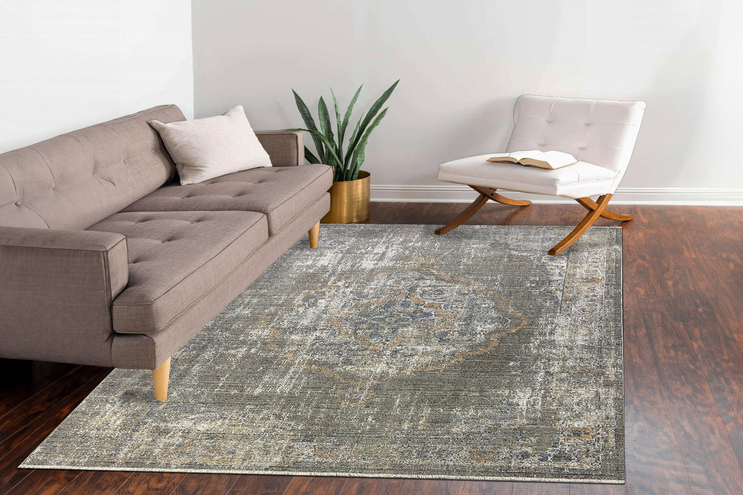 Kyra 13700-899 Beige/Multi Area Rug