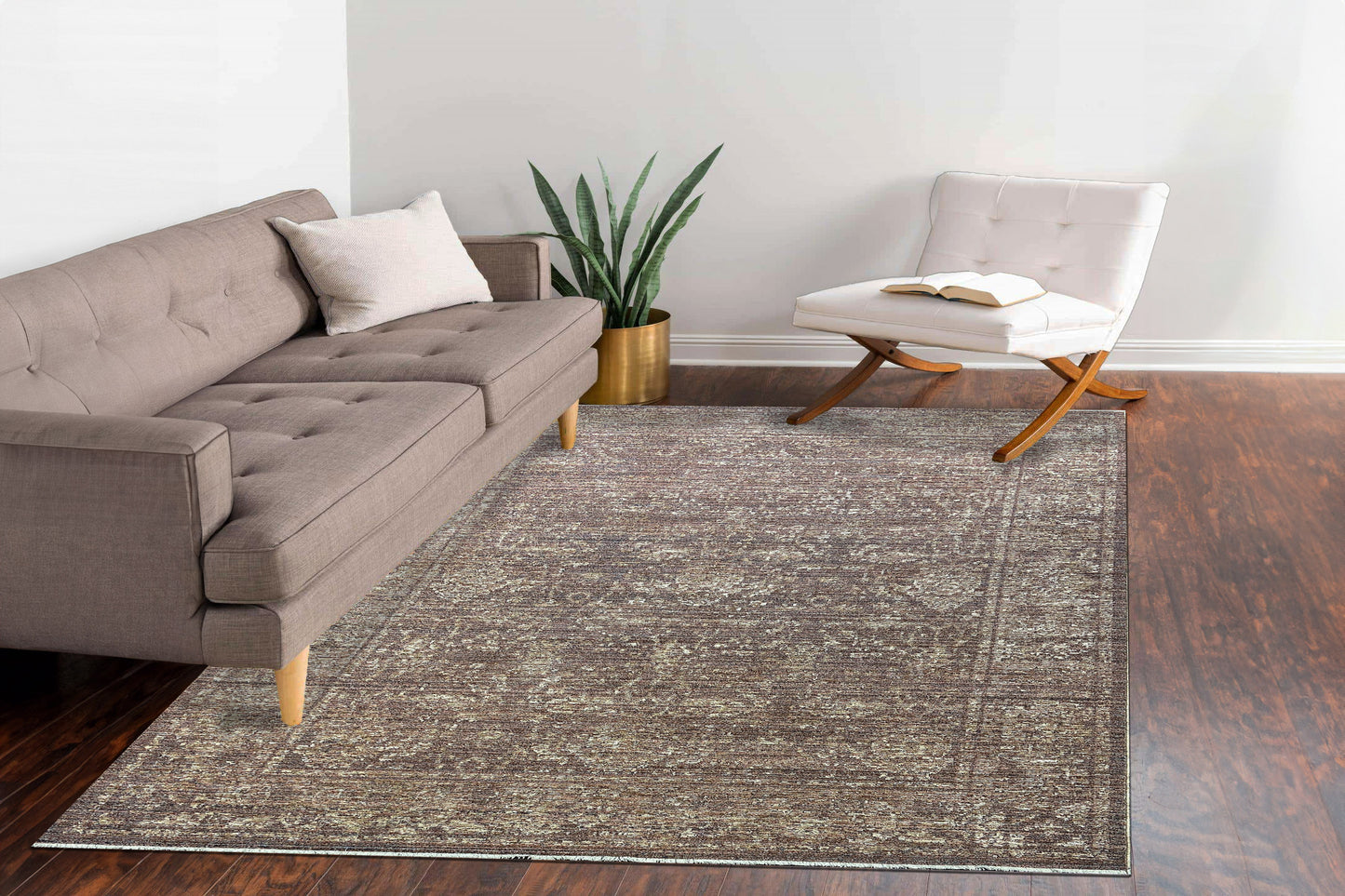 Kyra 13701-600 Rust Area Rug
