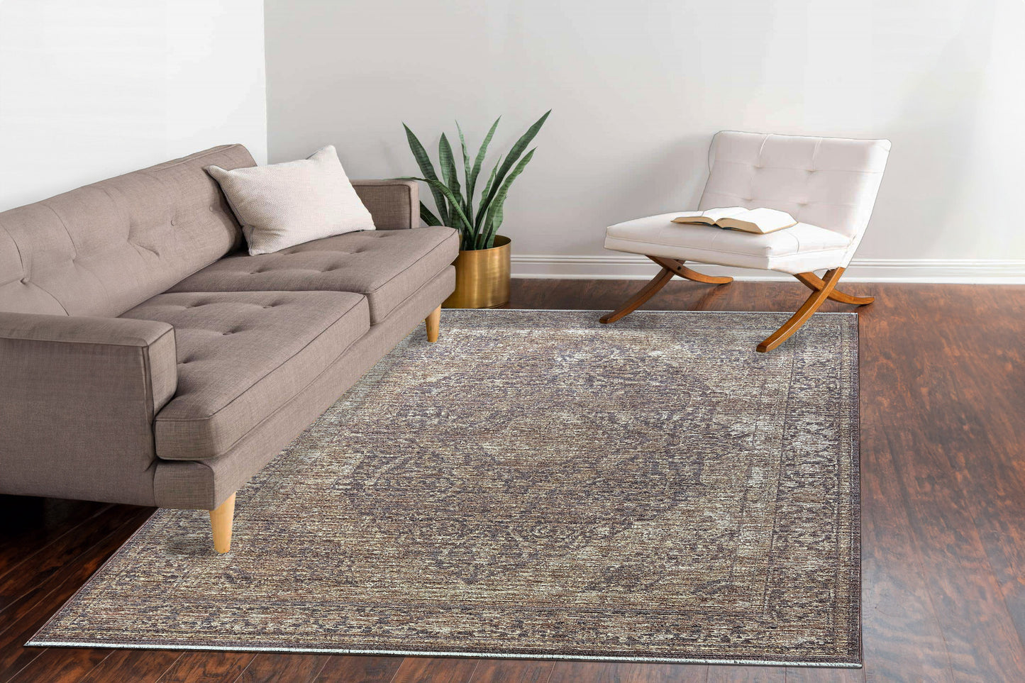 Kyra 13702-300 Burgundy Area Rug