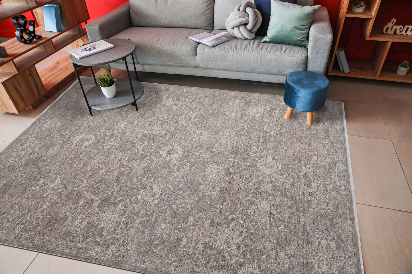 Lara 14625-880 Beige/Taupe Area Rug