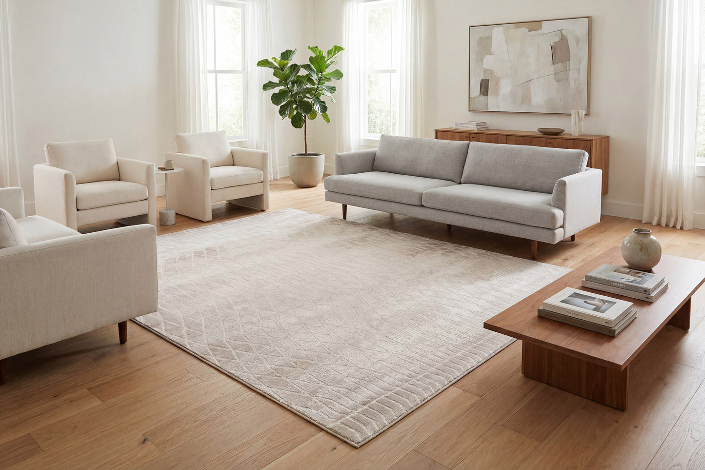 Lazer 12673-900 Grey Area Rug