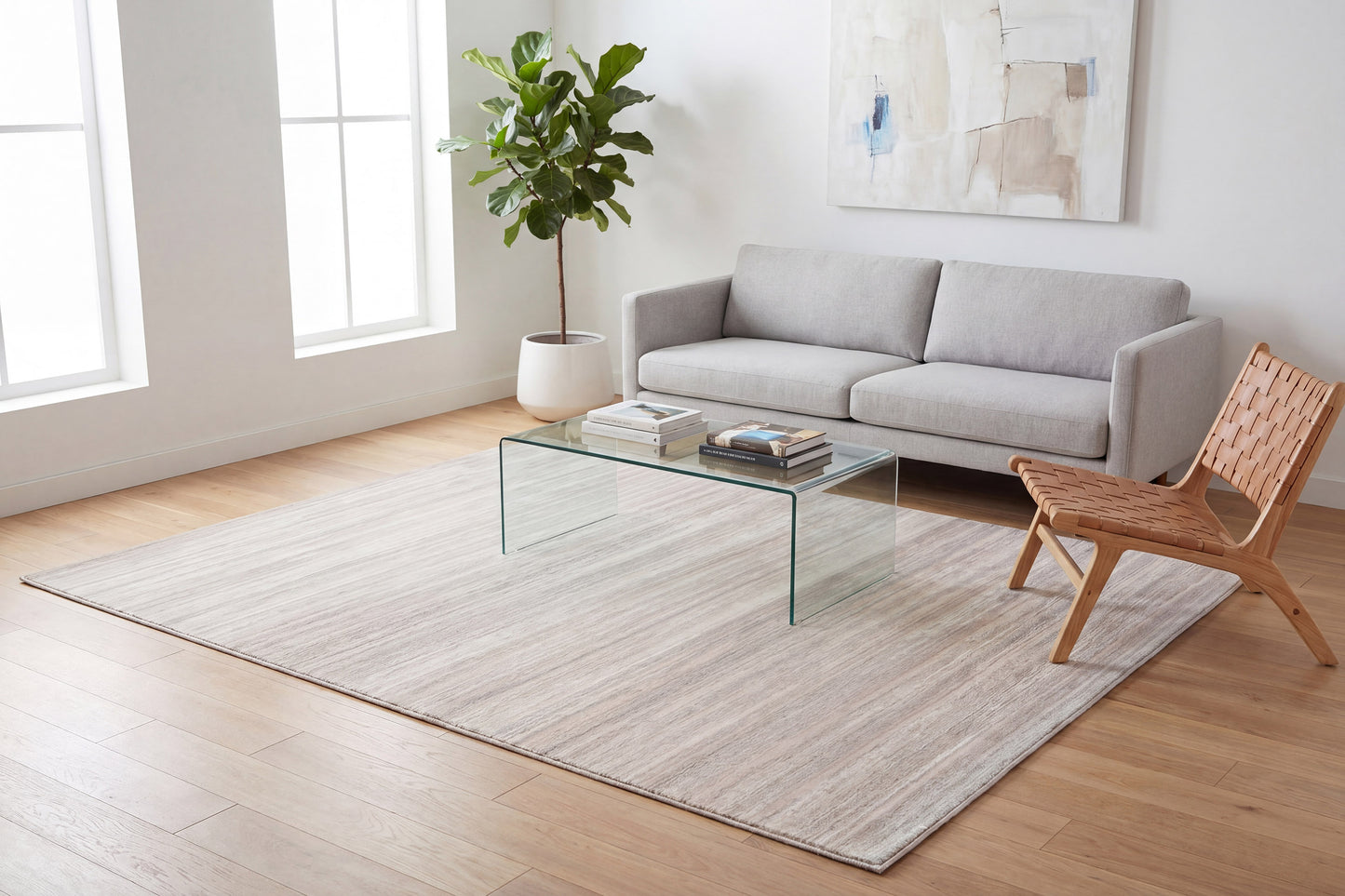 Lazer 12674-190 Light Grey Area Rug