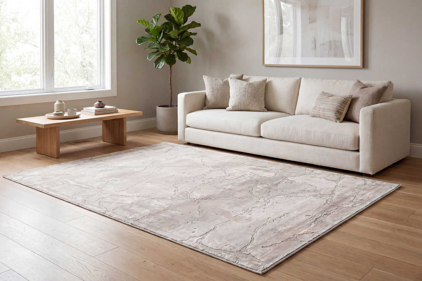 Lazer 12676-190 Light Grey Area Rug