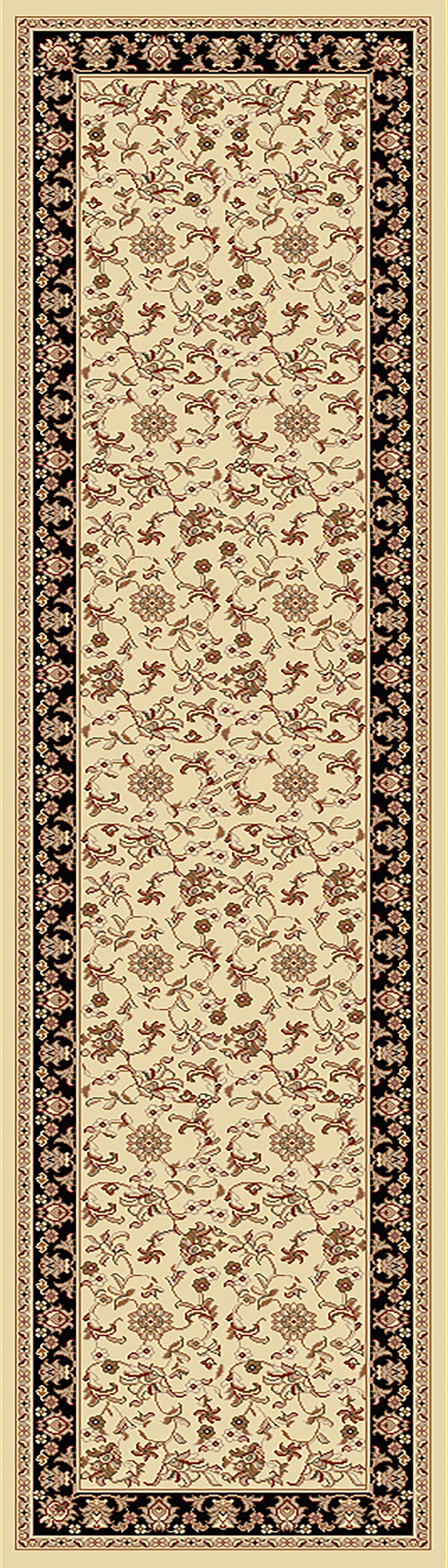 Legacy 58017-190 Ivory/Black Area Rug