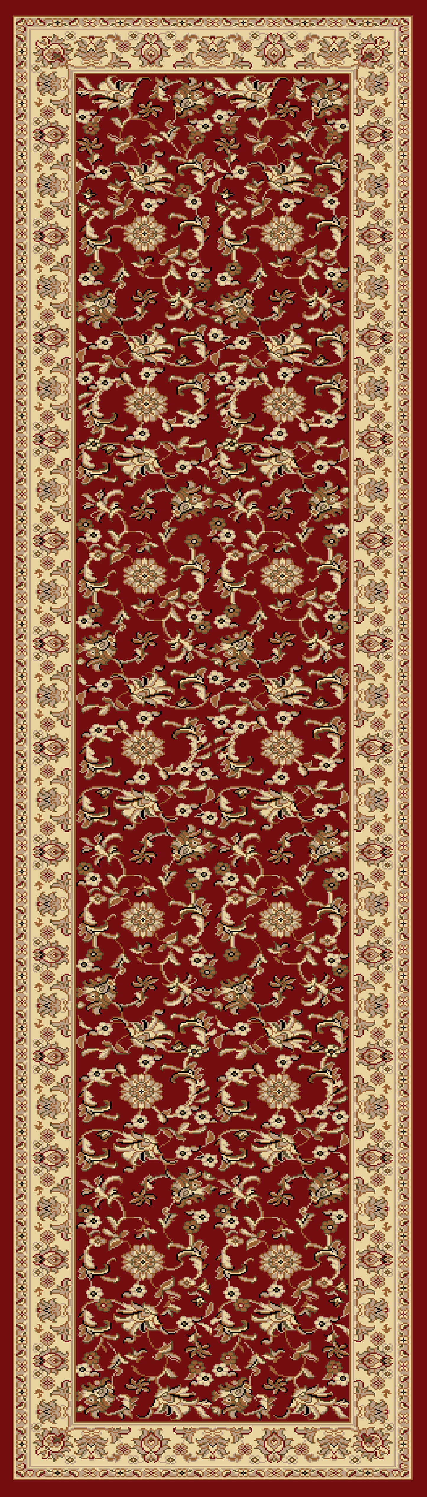 Legacy 58017-330 Red/Ivory Area Rug