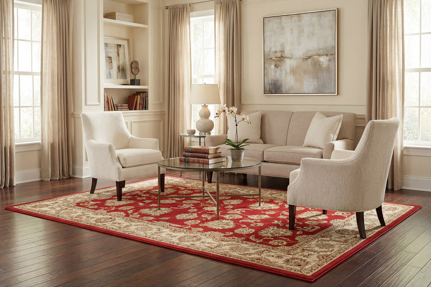 Legacy 58020-330 Red Area Rug