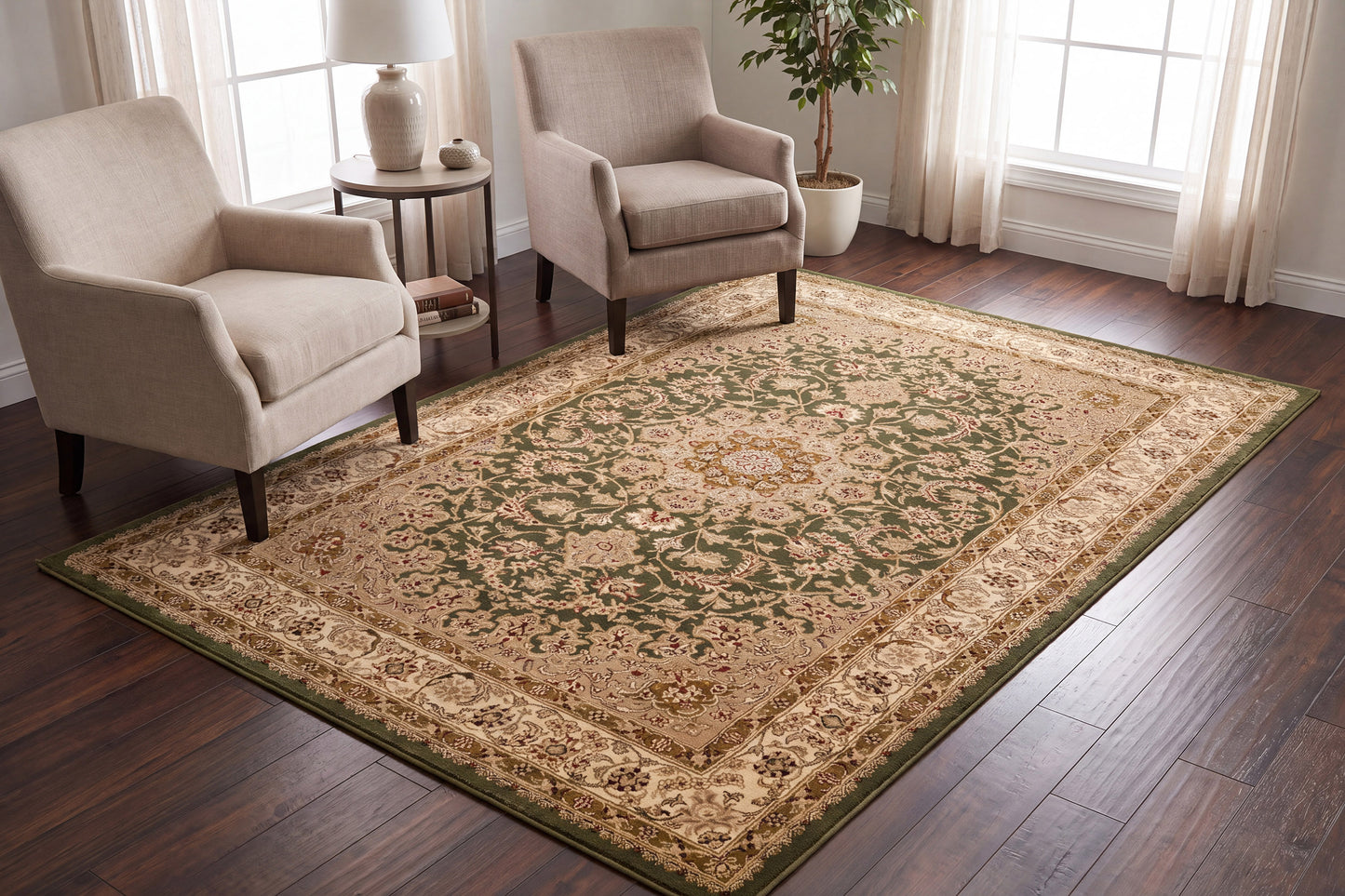 Legacy 58000-420 Green Area Rug