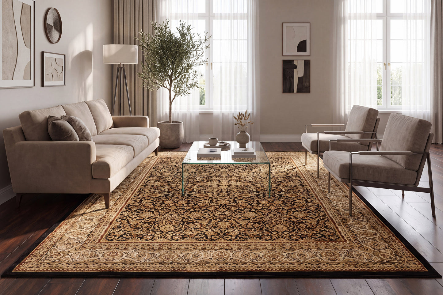 Legacy 58004-090 Black Area Rug