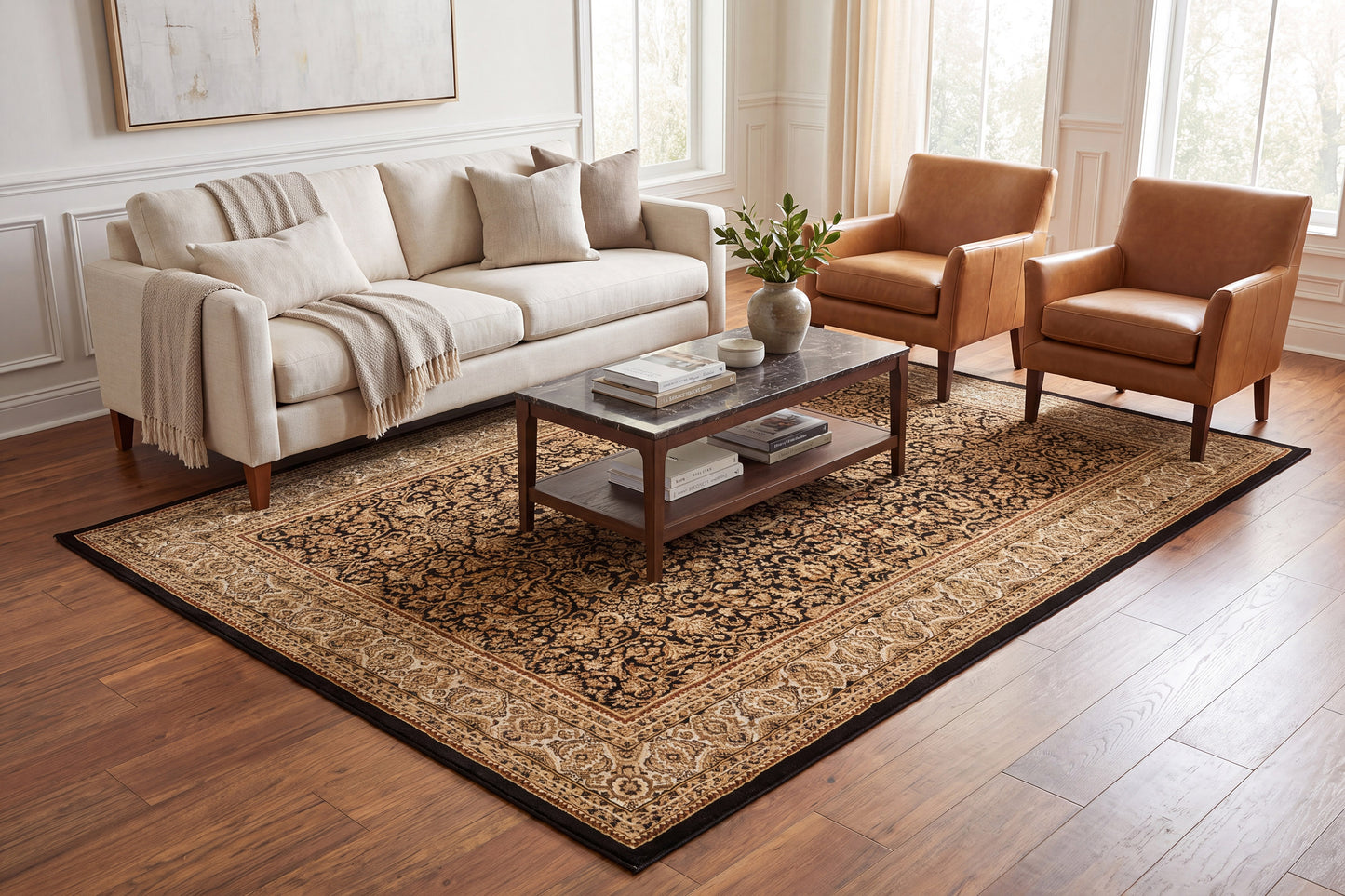 Legacy 58004-090 Black Area Rug