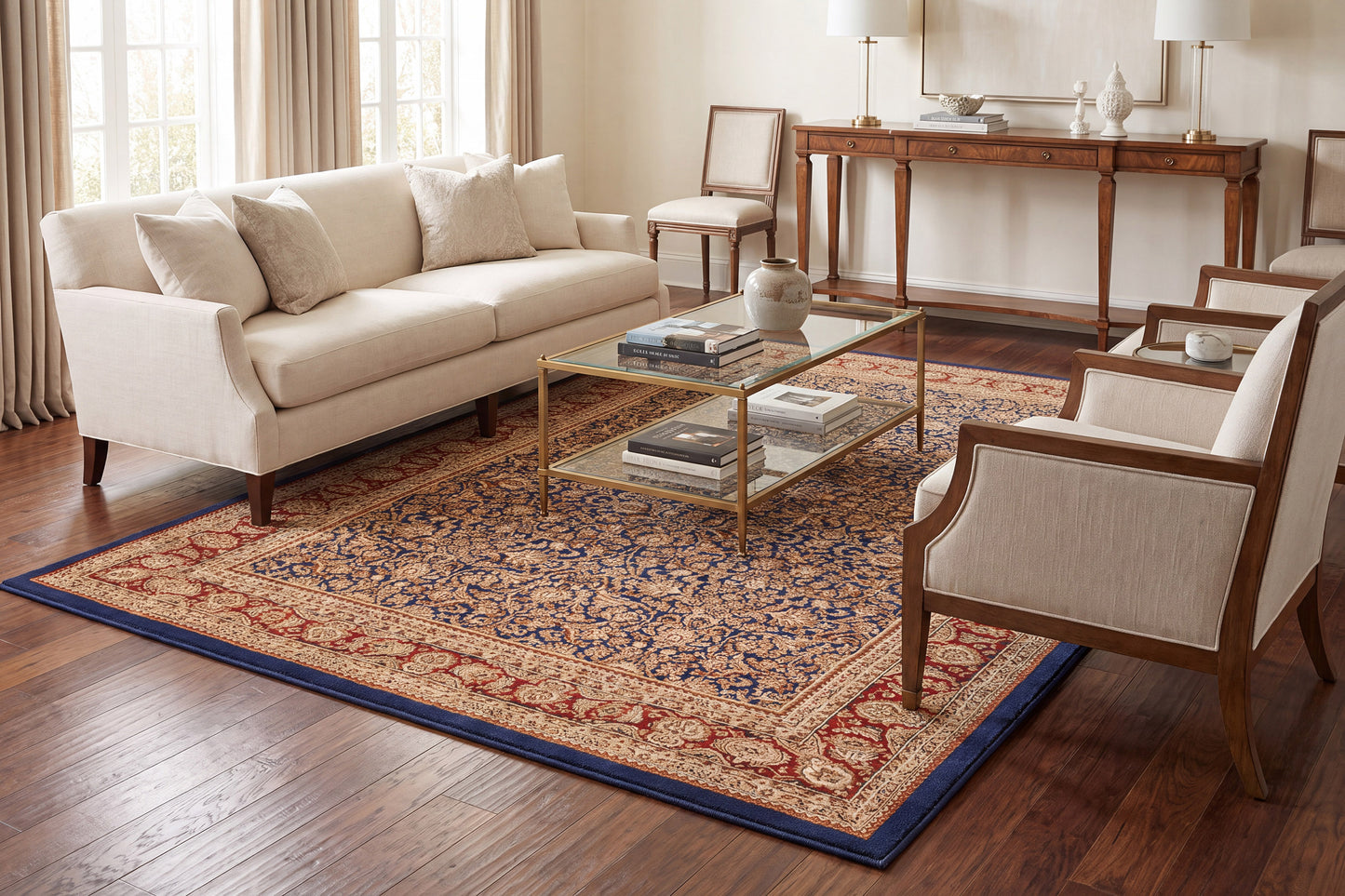 Legacy 58004-530 Navy Area Rug