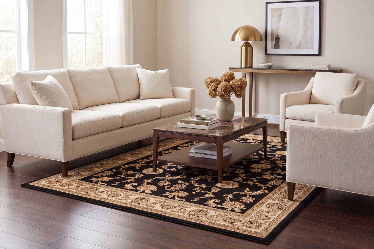 Legacy 58017-090 Black Area Rug