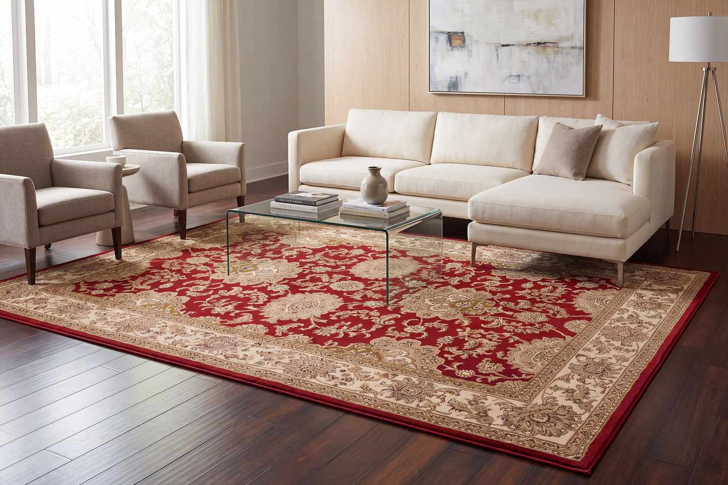Legacy 58019-330 Red Area Rug