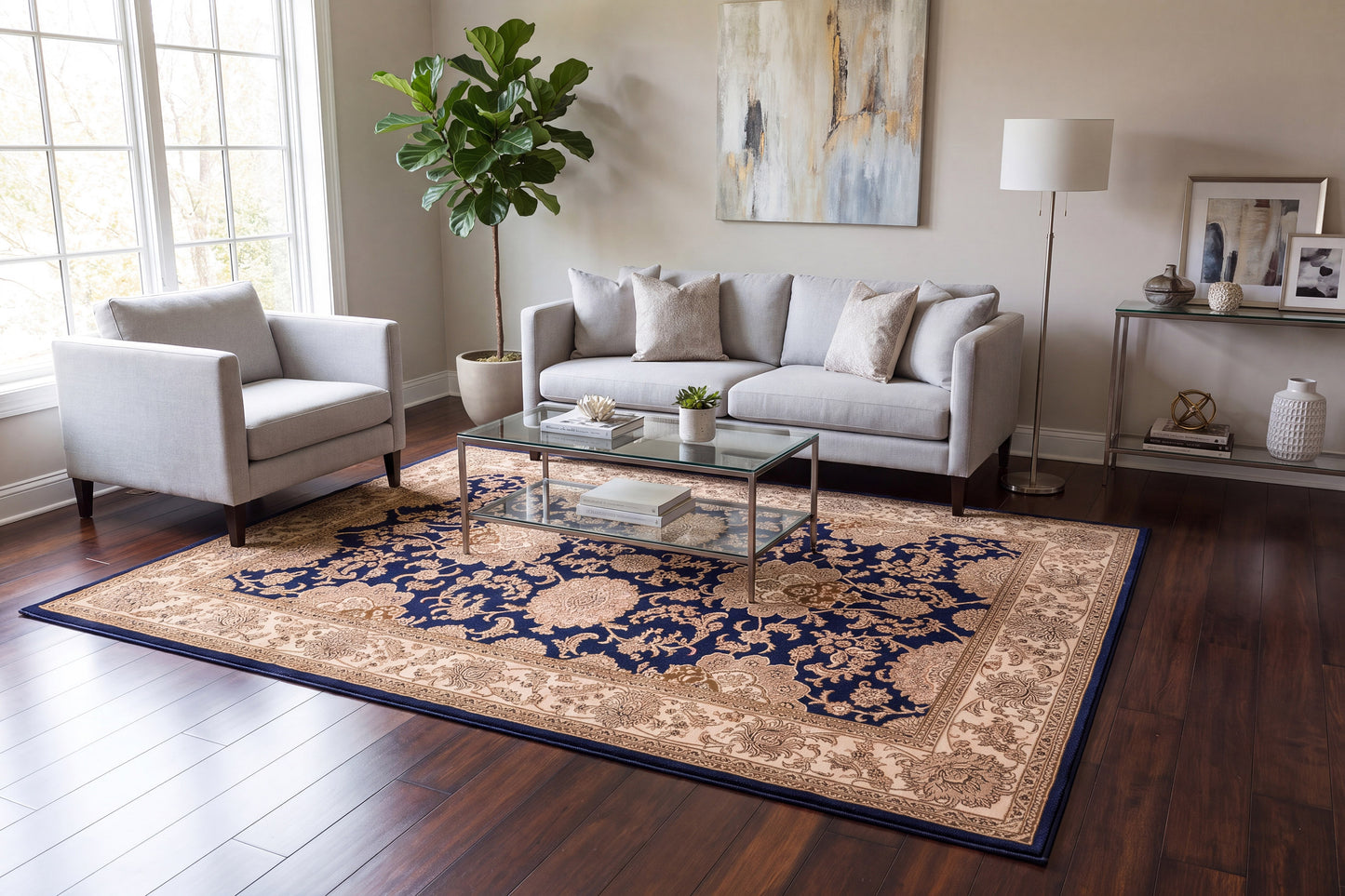 Legacy 58019-530 Navy Area Rug